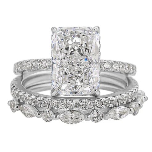 Jaily 3PC Wedding Ring Set